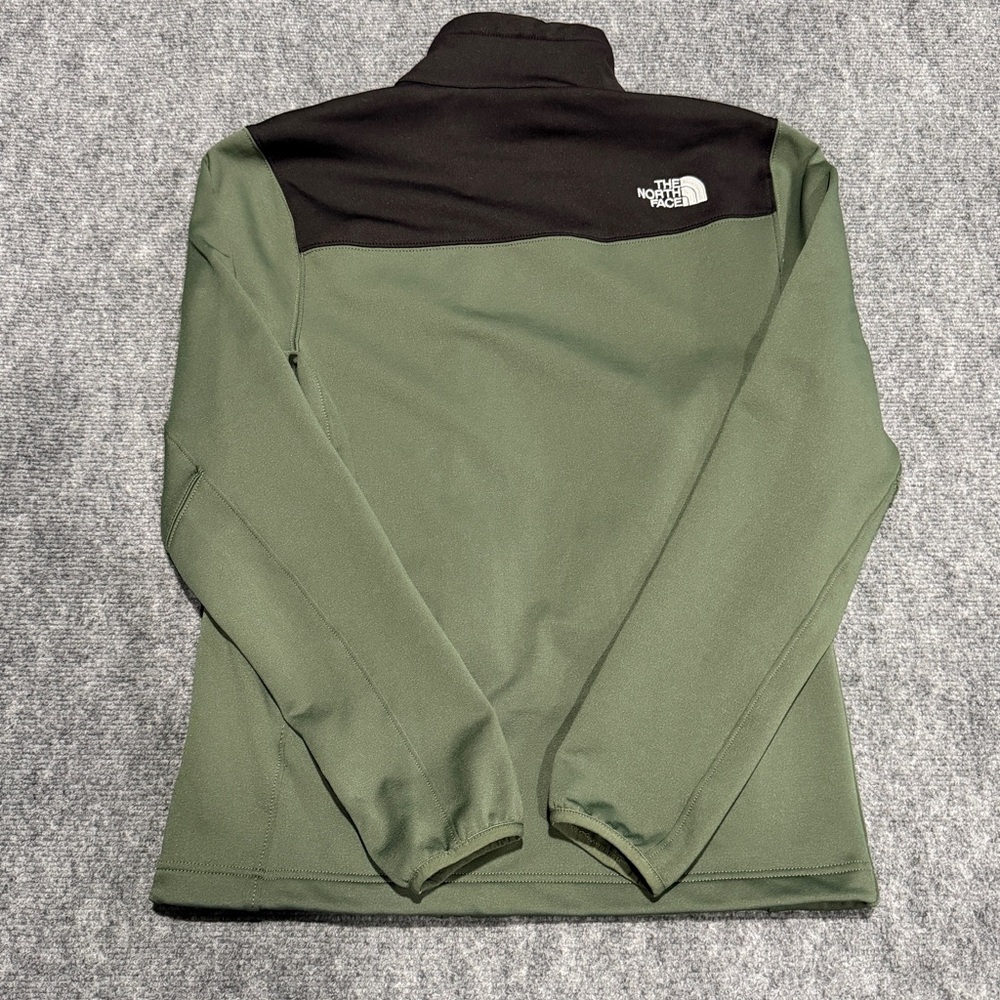 THE NORTH FACE Full Zip Fleece Jacket (Green/Black Colorblock, Size S) - Picture 5 of 5